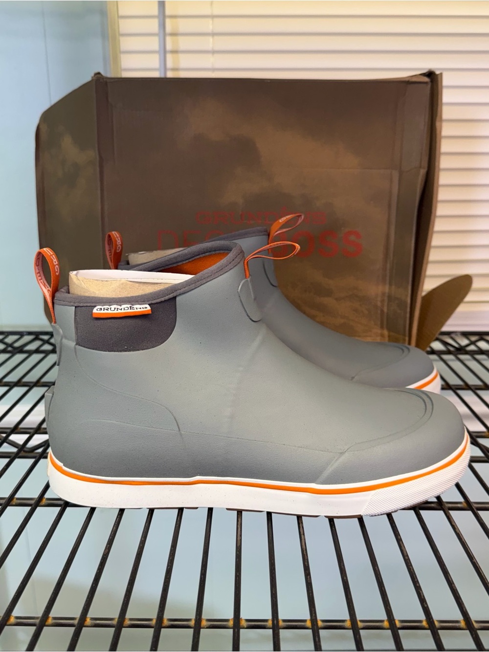 Grundens Men’s deck boss 6” Ankle Boots in gray • Sz 11